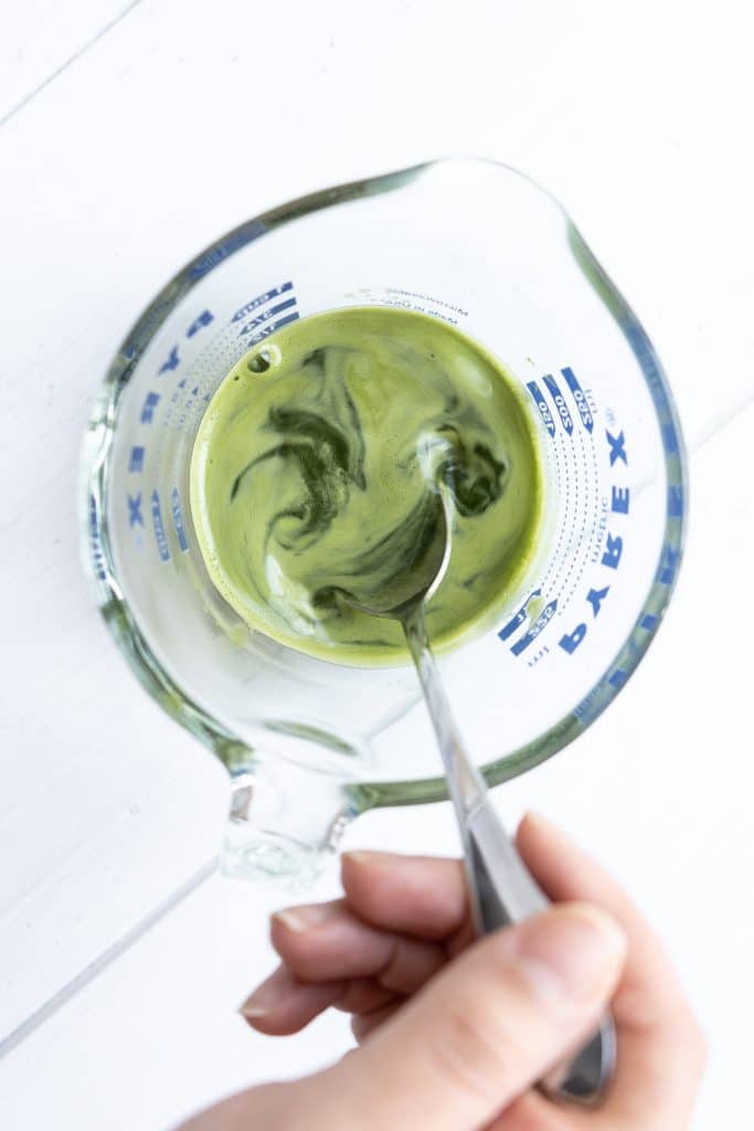 A bowl of matcha.