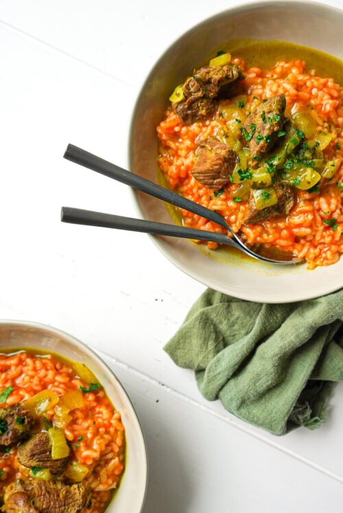 Moroccan Lamb Risotto A gluten free twist on Moroccan tradition