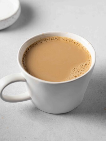 a mug of coffee with milk