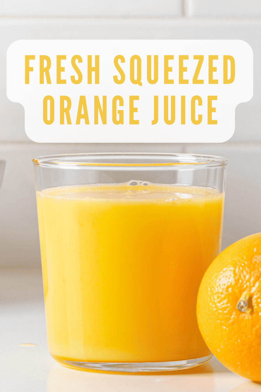 Fresh Squeezed Orange Juice (No Juicer Needed)