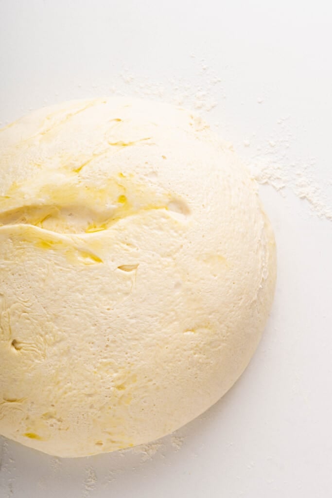 a ball of bread dough