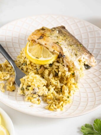 a plate of stuffed trout