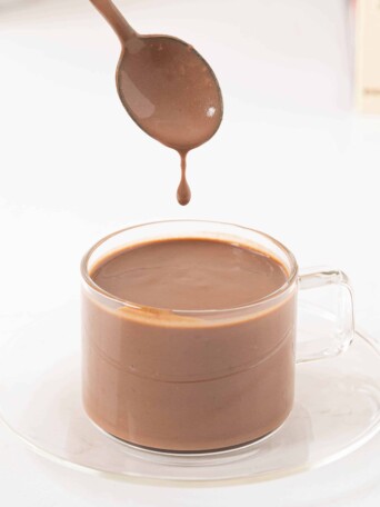 a cup of Spanish hot chocolate