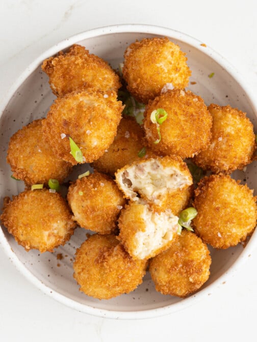 croquetas de jamon in a bowl