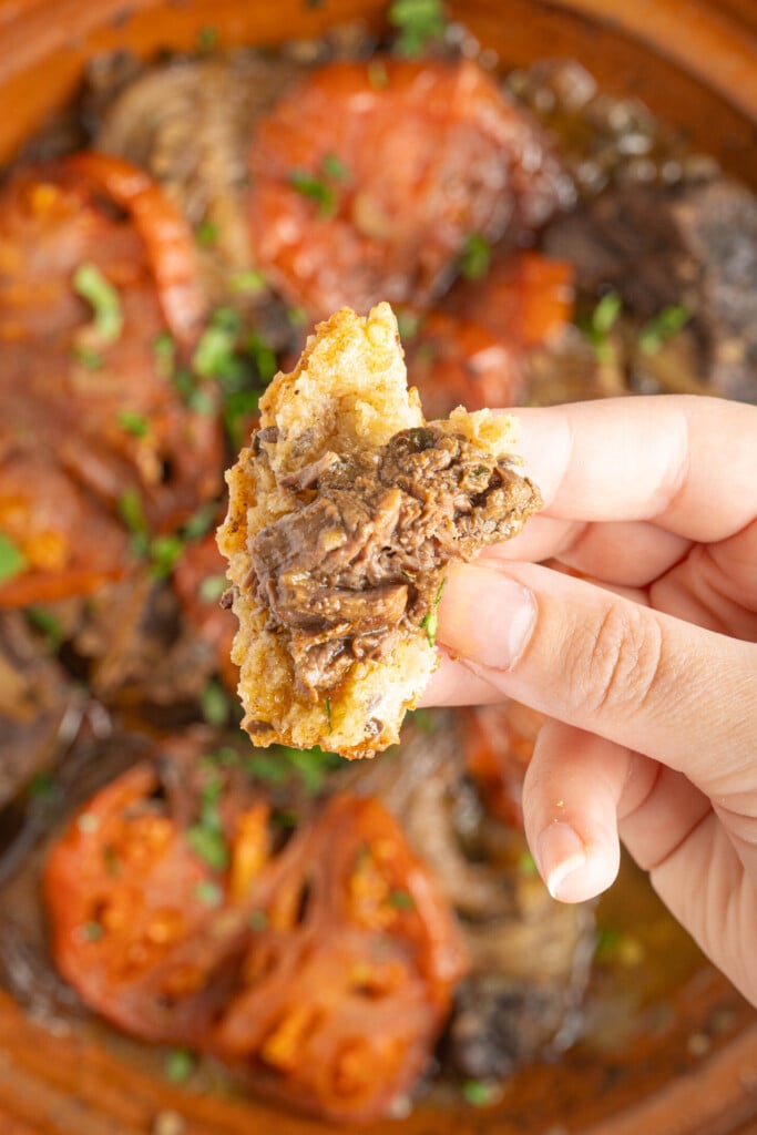 bread with beef