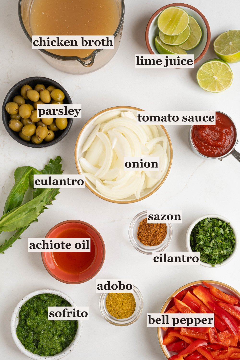 Calls of broth, onions, spices and more.
