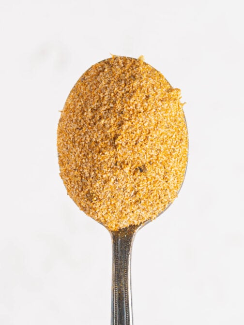A spoonful of adobo seasoning.
