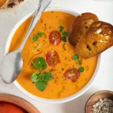 Classic Spanish Gazpacho (Cold Tomato Soup)-image