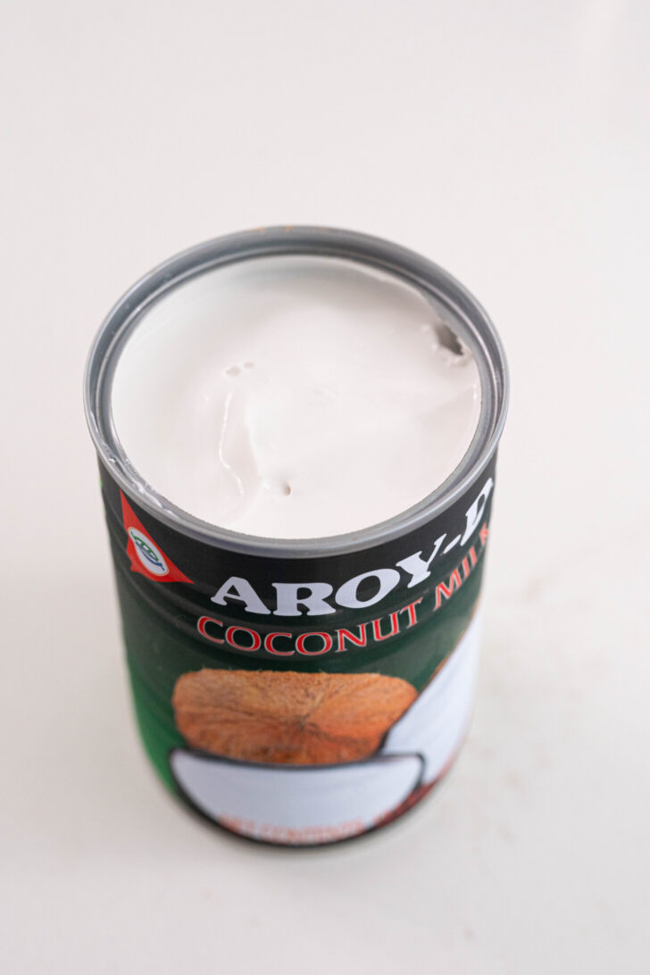 A can of coconut milk.
