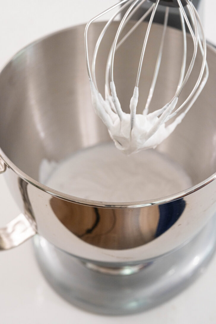 Whipped coconut cream.